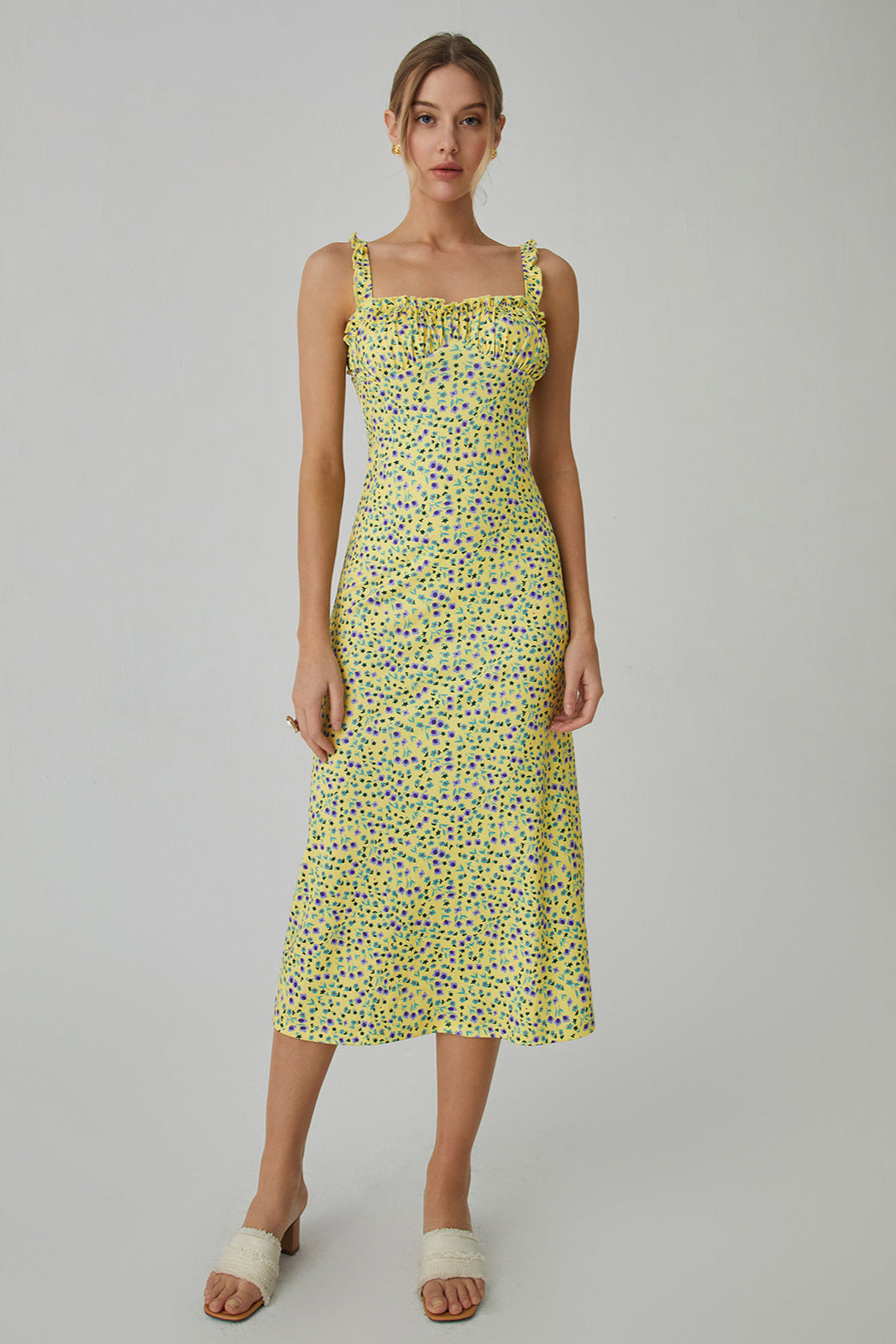 Norell | Kwiatowa Boho Midi Sukienka na Wakacje