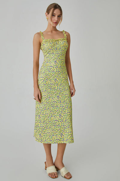 Norell | Kwiatowa Boho Midi Sukienka na Wakacje