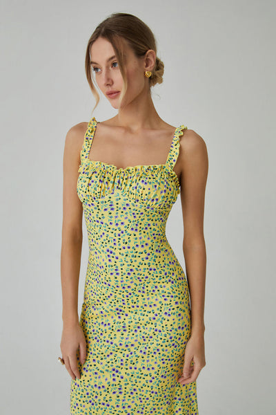 Norell | Kwiatowa Boho Midi Sukienka na Wakacje