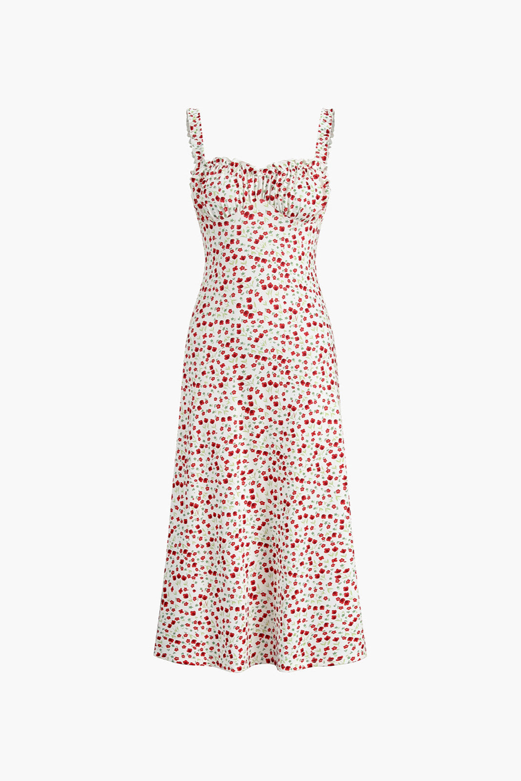 Norell | Kwiatowa Boho Midi Sukienka na Wakacje