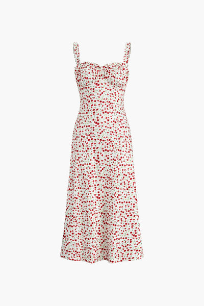 Norell | Kwiatowa Boho Midi Sukienka na Wakacje