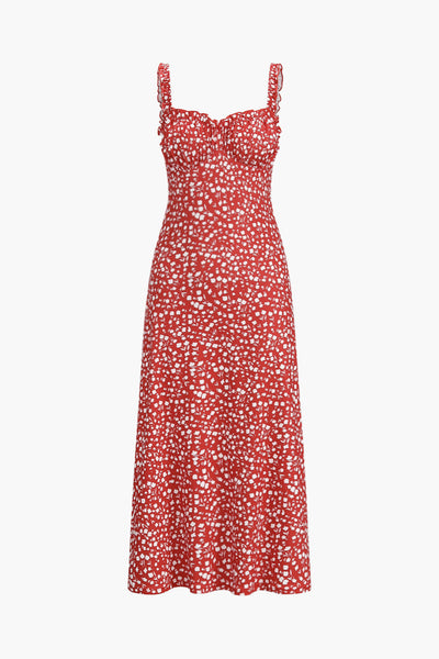 Norell | Kwiatowa Boho Midi Sukienka na Wakacje