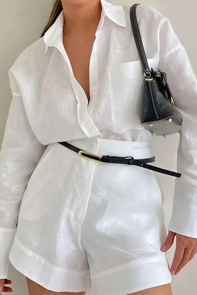 Avaris | Zestaw z długim rękawem i luźnymi szortami