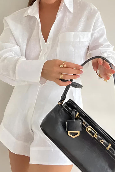 Avaris | Zestaw z długim rękawem i luźnymi szortami