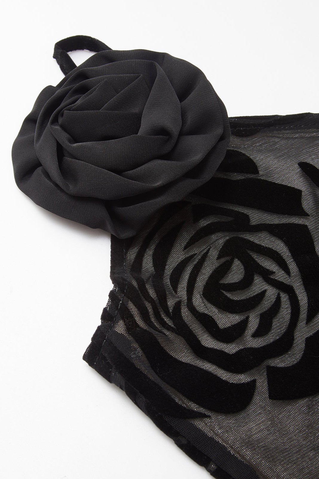 Celeste | Asymetryczna Długa Sukienka Kwiatowa z Żakardu