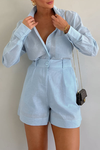 Avaris | Zestaw z długim rękawem i luźnymi szortami