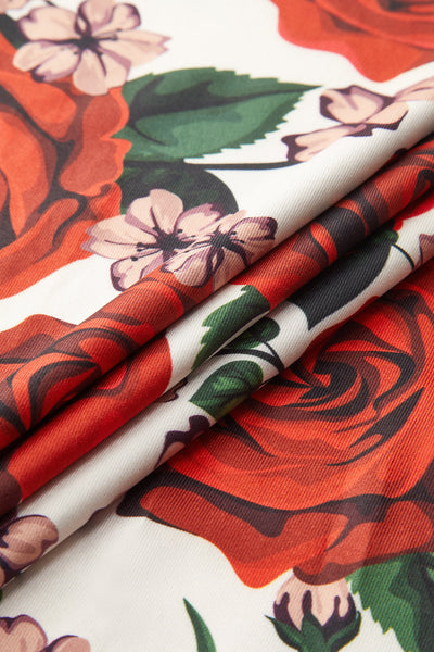 Anais | Sukienka Długa Kwiatowa Bez Pleców