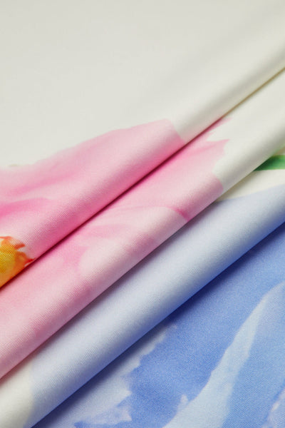 Amira | Krótka Sukienka Kwiatowa Bez Pleców