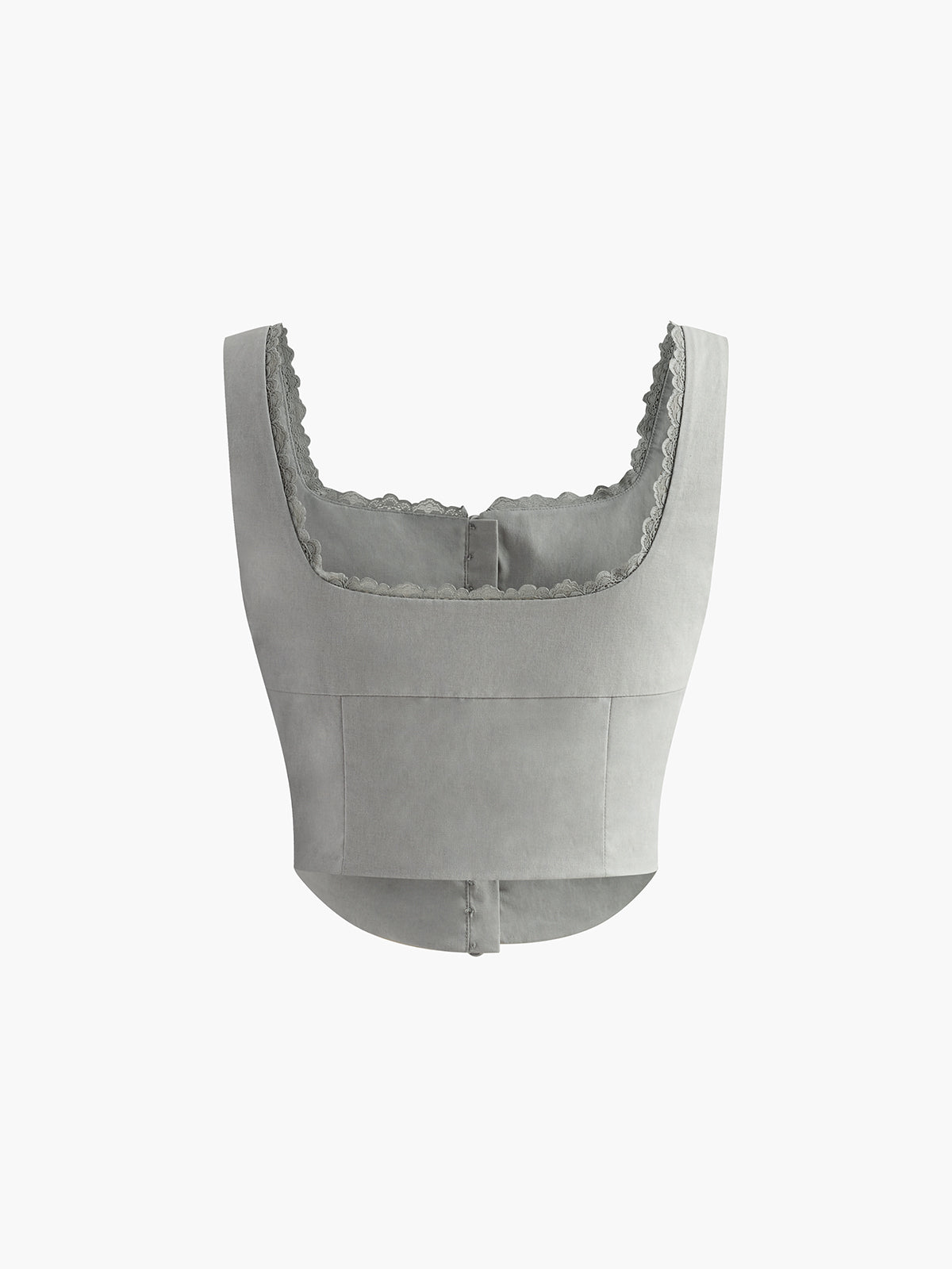 Ysolde | Top z koronkowym wykończeniem na guziki