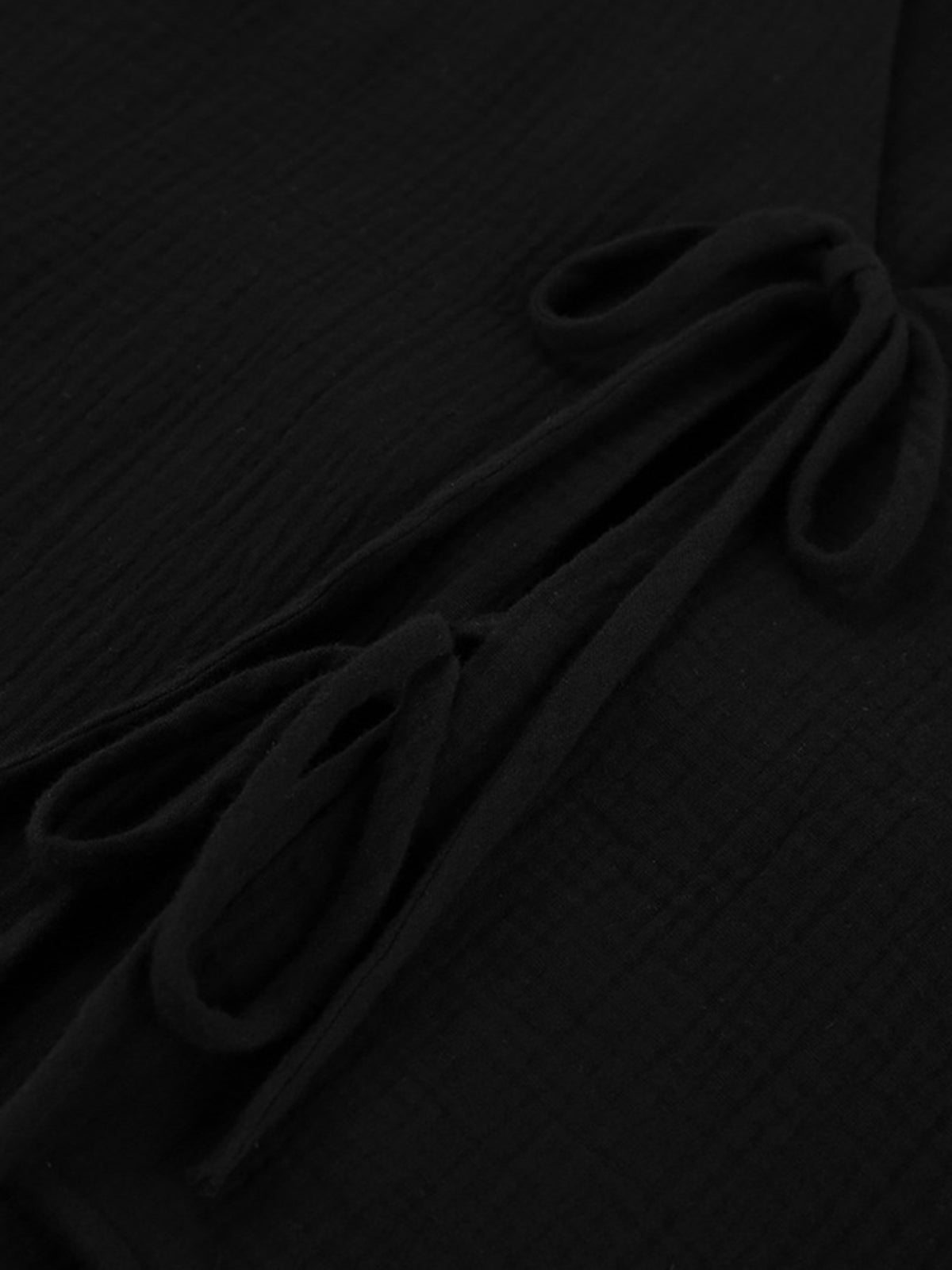 Meliora | Bawełnowy Zestaw Krótkich Spodenek z Długim Rękawem z Wiązaniem