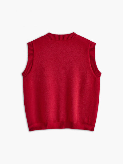 Nylah | Casual Kamizelka Sweter Z Guzikami