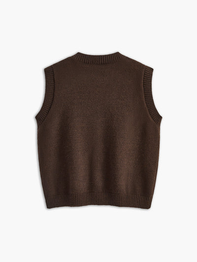 Nylah | Casual Kamizelka Sweter Z Guzikami