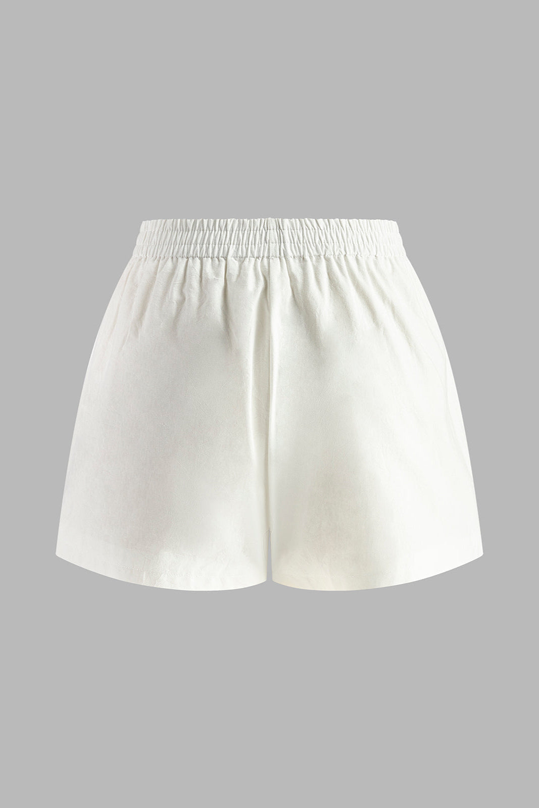 Amélien | Bawełnowy i lniany top na ramiączkach bez pleców z krótkimi spodniami