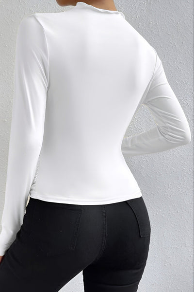 Ariadne | Koszula z długim rękawem z marszczeniem