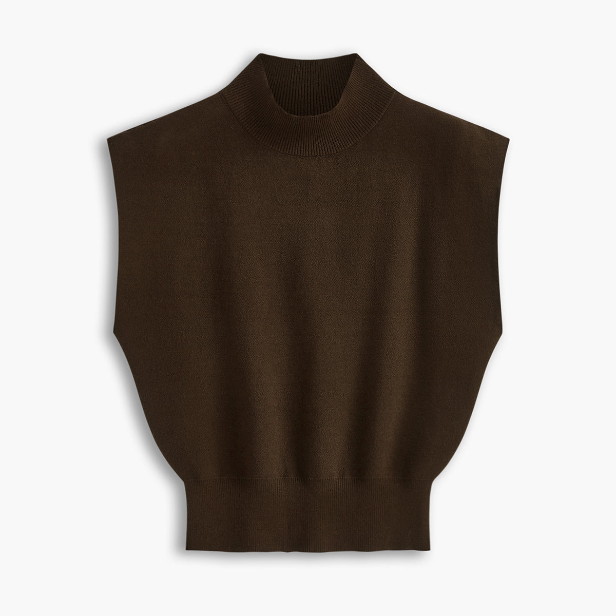 Tania | Sweter kamizelka w jednolitym kolorze