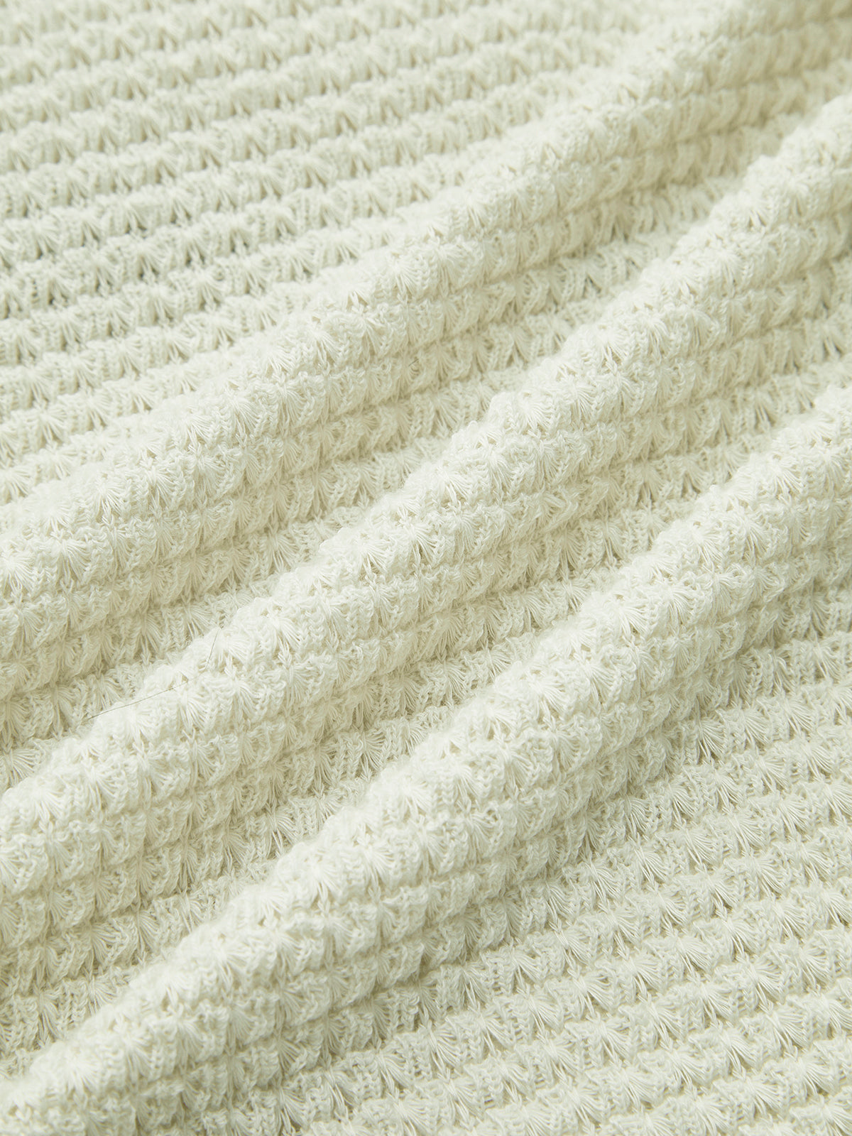 Taisia | Gładki Sweter Waffle Slim