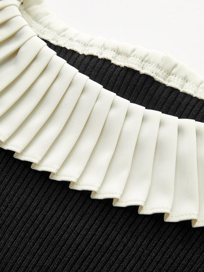 Illvienne | Bluzka pleciona w kolorze blokowym