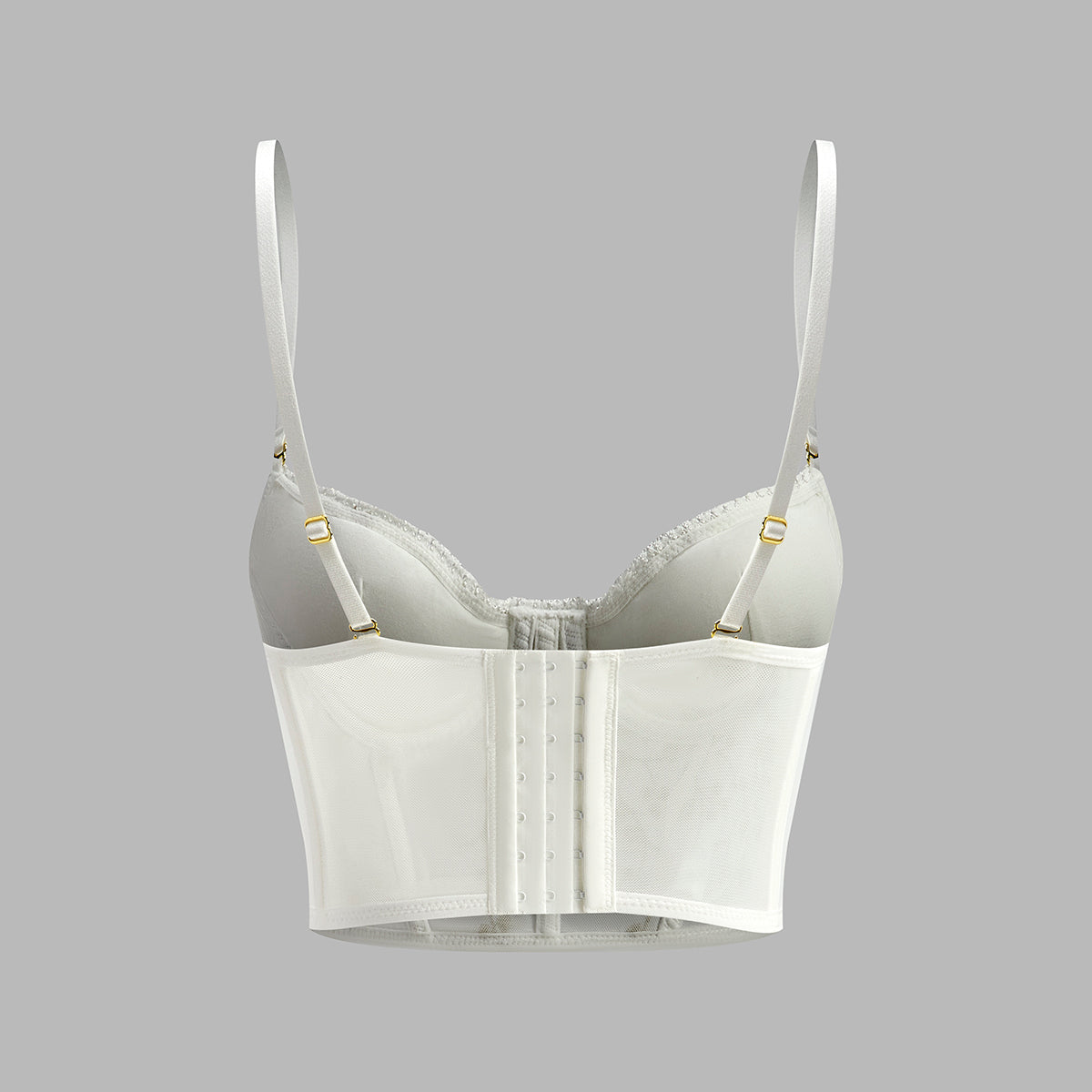 Cevana | Kwiatowy półprzezroczysty top koronkowy