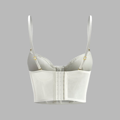 Cevana | Kwiatowy półprzezroczysty top koronkowy