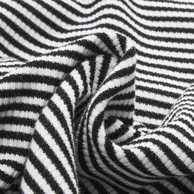 Soreya | Paski Top na Ramiączkach z Dekoltem Okrągłym