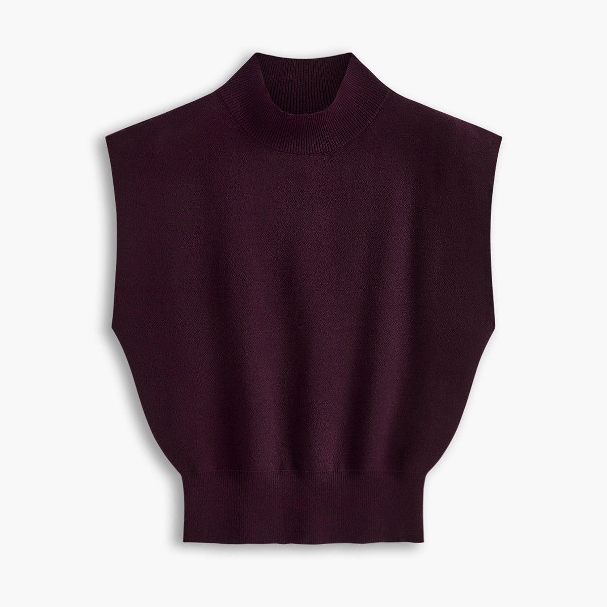 Tania | Sweter kamizelka w jednolitym kolorze