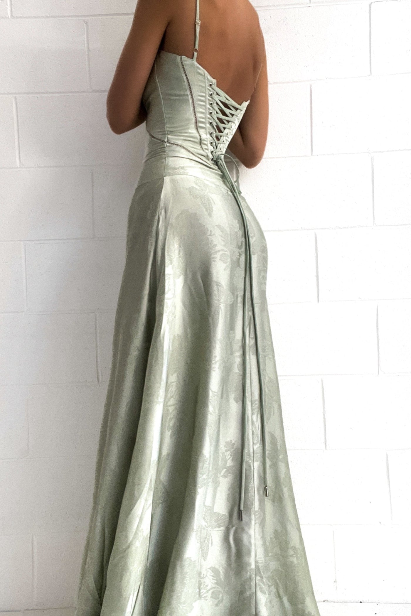 Nova | Sukienka Maxi Pistacjowa