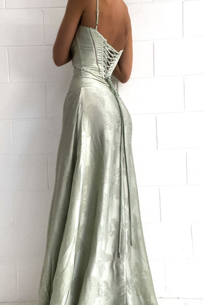 Nova | Sukienka Maxi Pistacjowa