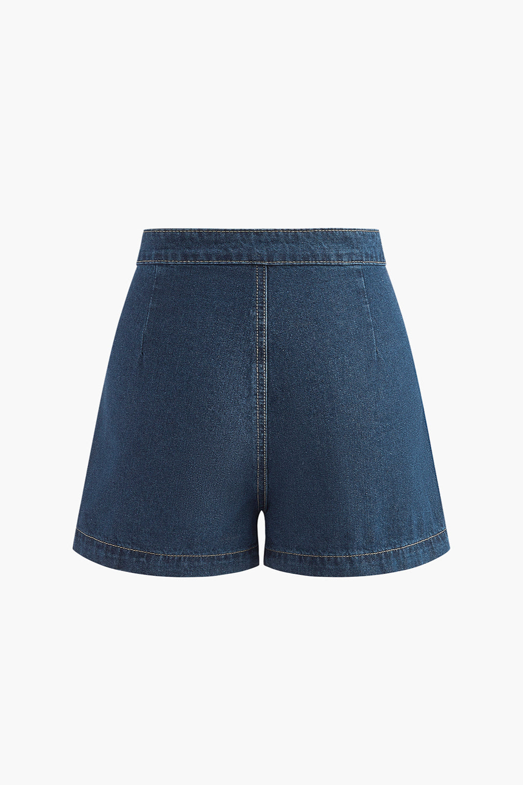 Noa | Denim Peplum Kamizelka z Szortami