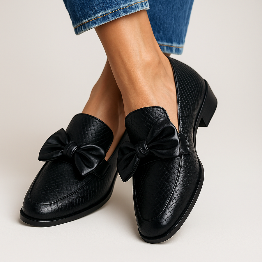 Claudia | Bow Loafers