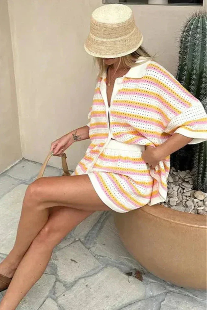 Nyomi |  Wielokolorowy zestaw dzianinowy