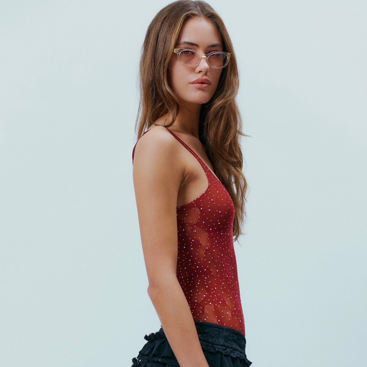 Orelie | Body Damskie Dolphin Bordeaux