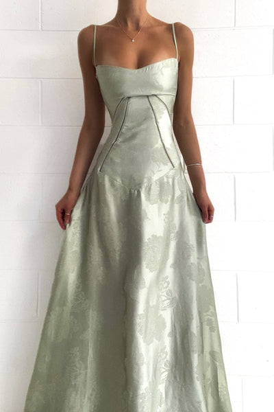 Nova | Sukienka Maxi Pistacjowa