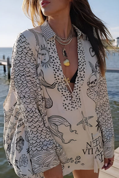 Fotini | Szorty Satynowe Live By Water