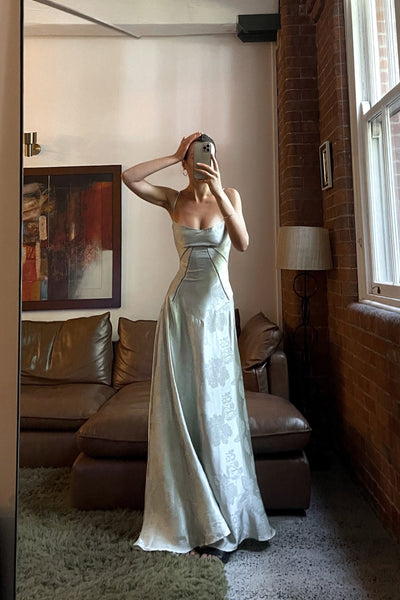 Nova | Sukienka Maxi Pistacjowa