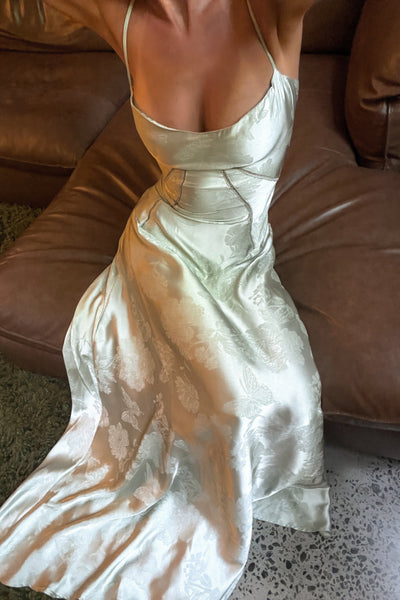 Nova | Sukienka Maxi Pistacjowa