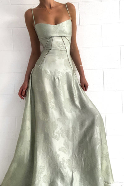 Nova | Sukienka Maxi Pistacjowa