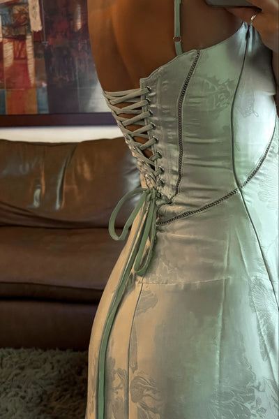 Nova | Sukienka Maxi Pistacjowa