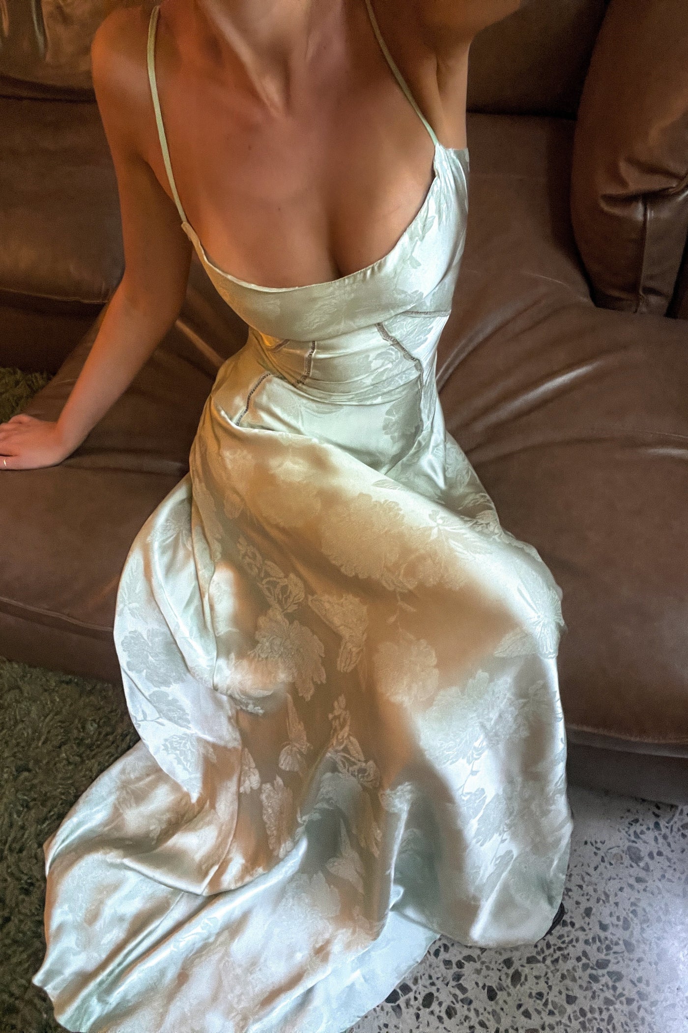 Nova | Sukienka Maxi Pistacjowa