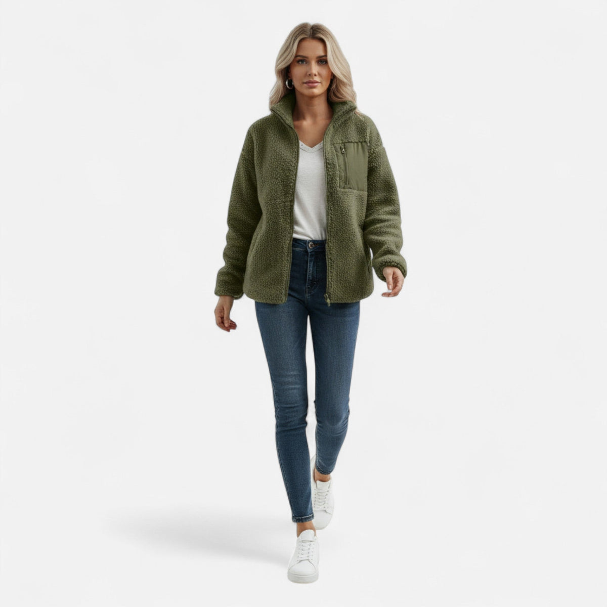 Roselains | Women’s Heritage Fleece Teddy Coat Dresson