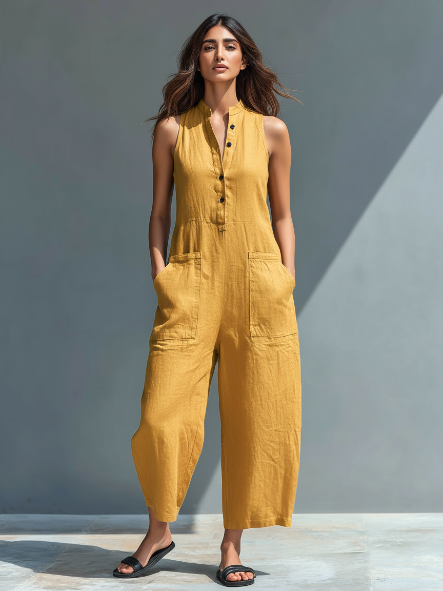Linden | Elegant Sleeveless Jumpsuit