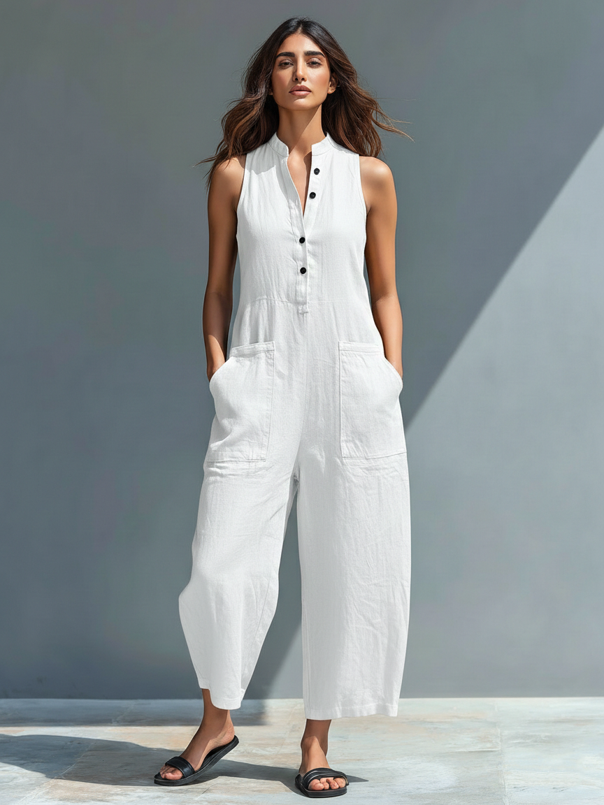 Linden | Elegant Sleeveless Jumpsuit