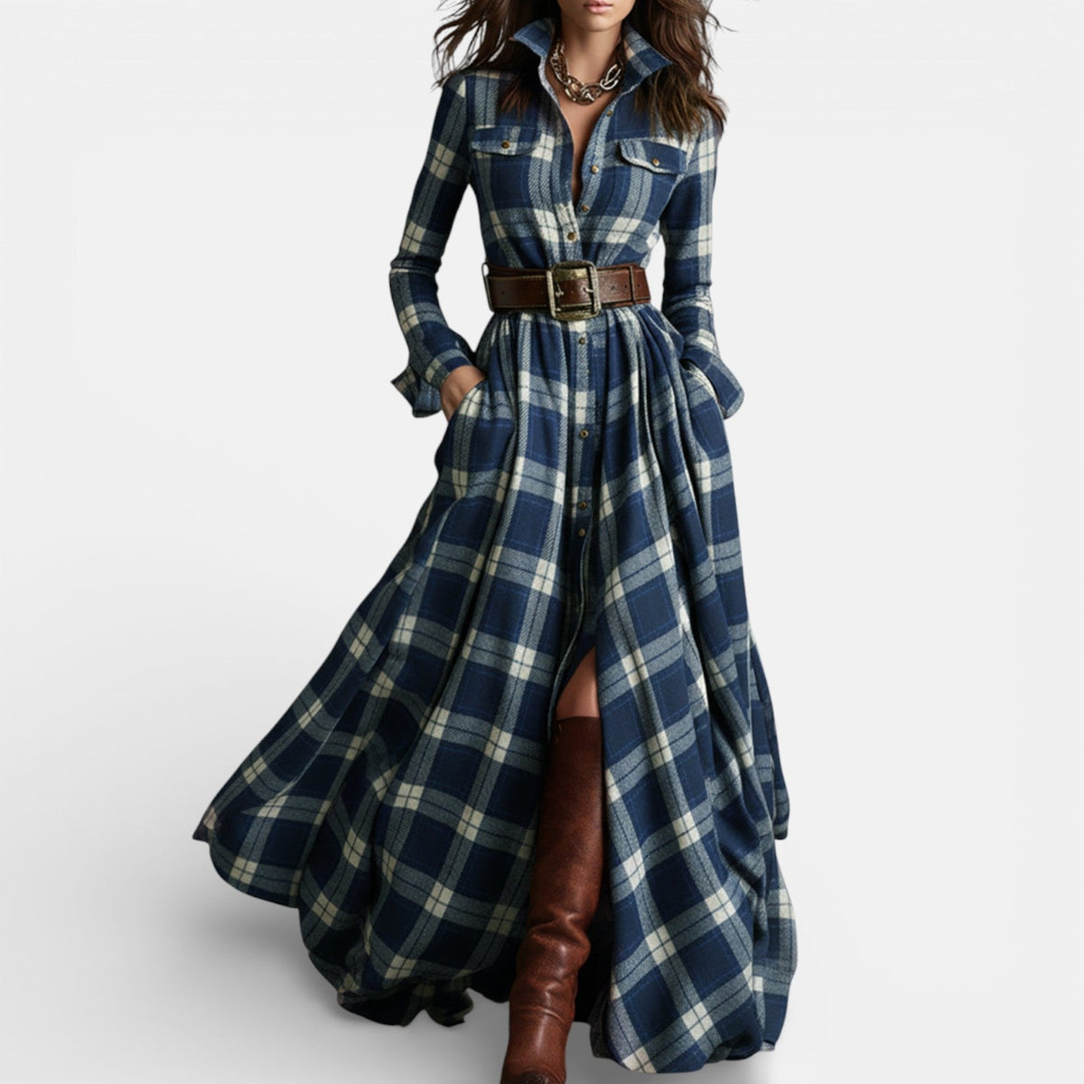 Scarlett | Belted Shirt Dress