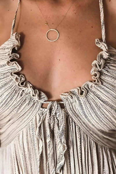 Zayla | Elegancka Maxi Sukienka Plisowana