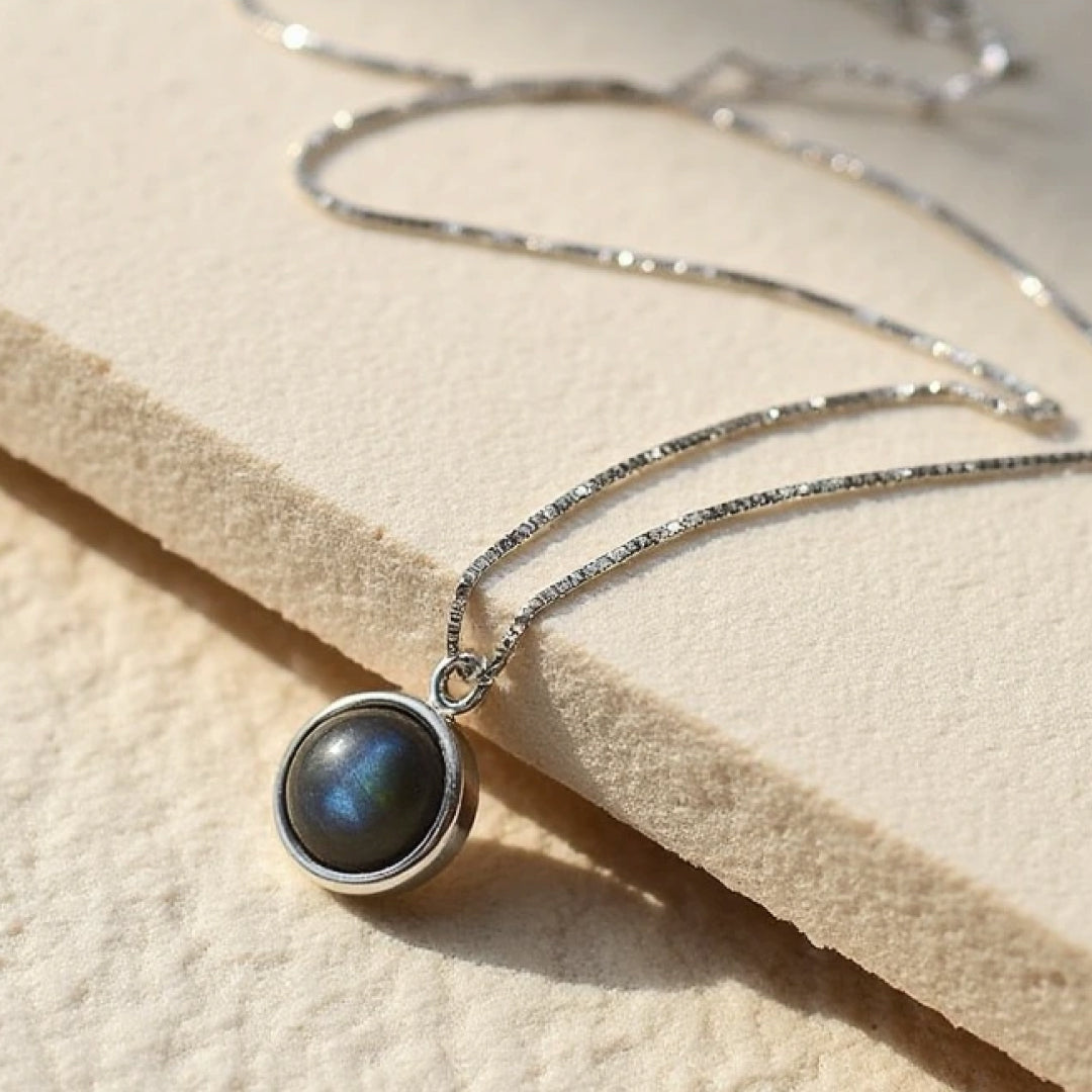 Obroża "Fin Pärla" z Labradoritu