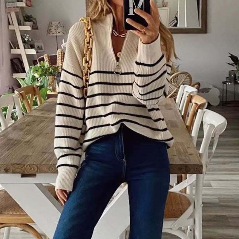 Loes | Striped Sweater