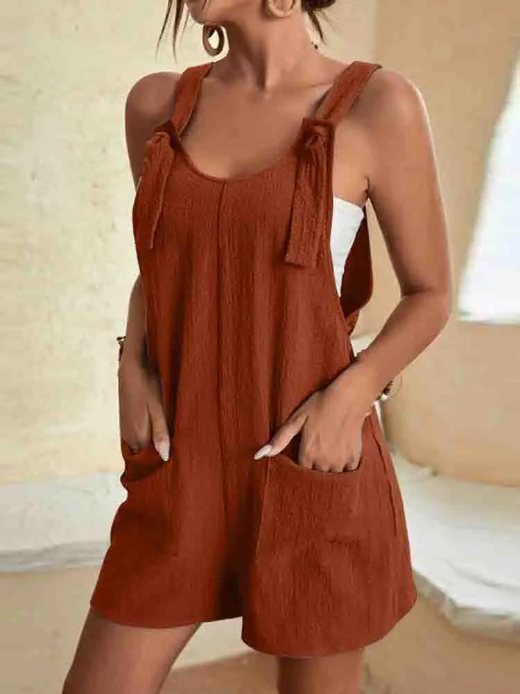 Carsen | Lightweight Linen Summer Romper