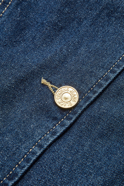 Noa | Denim Peplum Kamizelka z Szortami