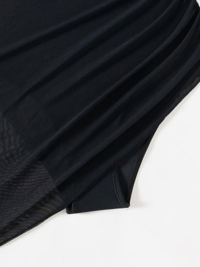 Luba | Wyszczuplający kostium kąpielowy z siateczką i sarongiem