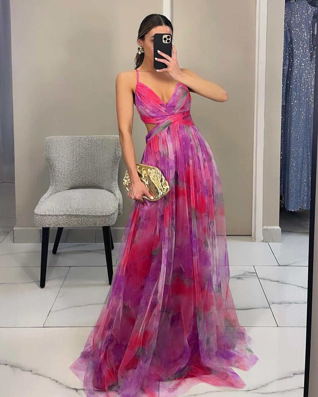 Florence™ | Elegancka i uniwersalna sukienka maxi w kwiaty