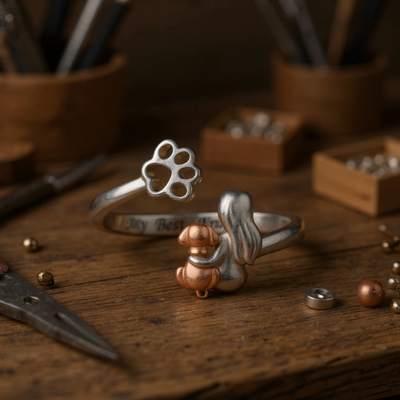 My Best Friend Hug Ring